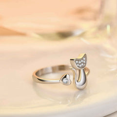 love heart platinum plated