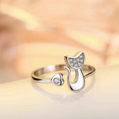 love heart platinum plated