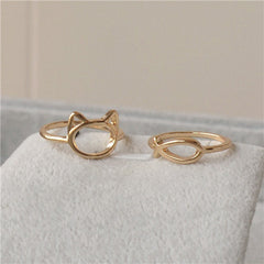 Fish Cat Rings