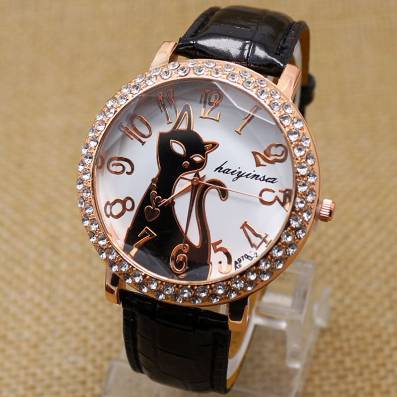 Cat Round Dial Quartz Watche