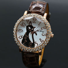 Cat Round Dial Quartz Watche