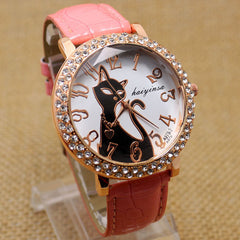 Cat Round Dial Quartz Watche