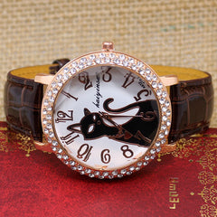 Cat Round Dial Quartz Watche