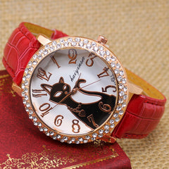 Cat Round Dial Quartz Watche
