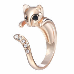 Cat Ring Angel Kitty Wing