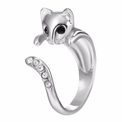 Cat Ring Angel Kitty Wing