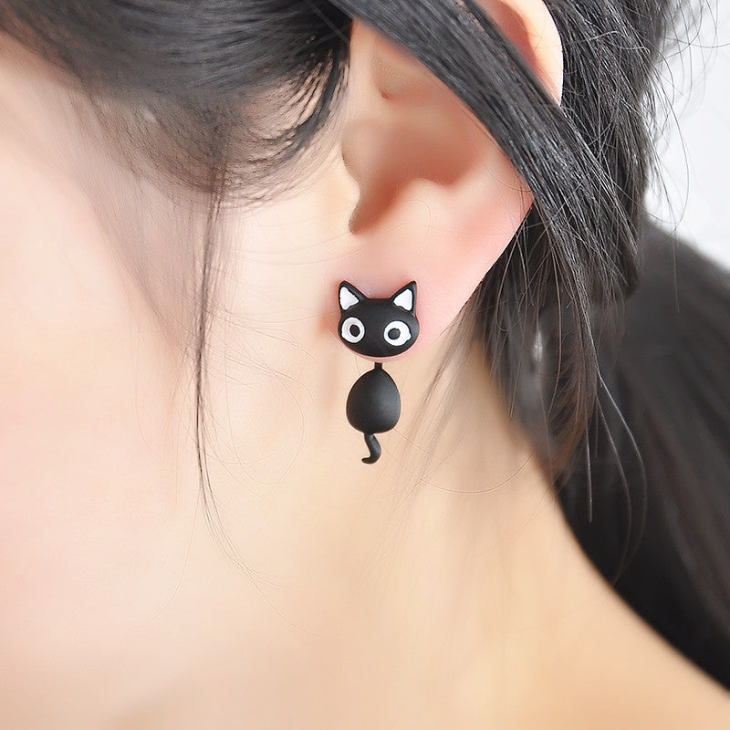 Kitten Cat Stud Earrings