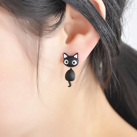 Kitten Cat Stud Earrings