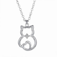 Cat Kitty Pendant Necklace